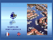 Tablet Screenshot of marina-port-grimaud.com